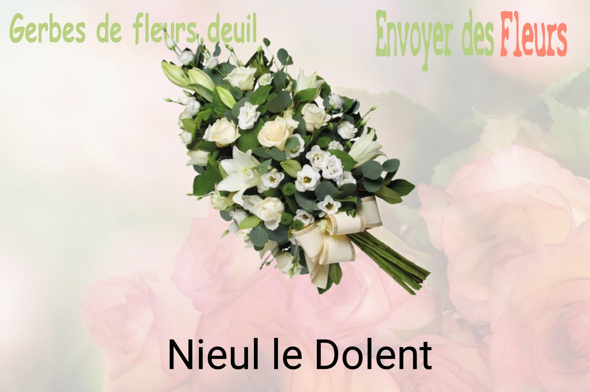 Gerbe de fleurs de deuil livrée à Nieul-le-Dolent